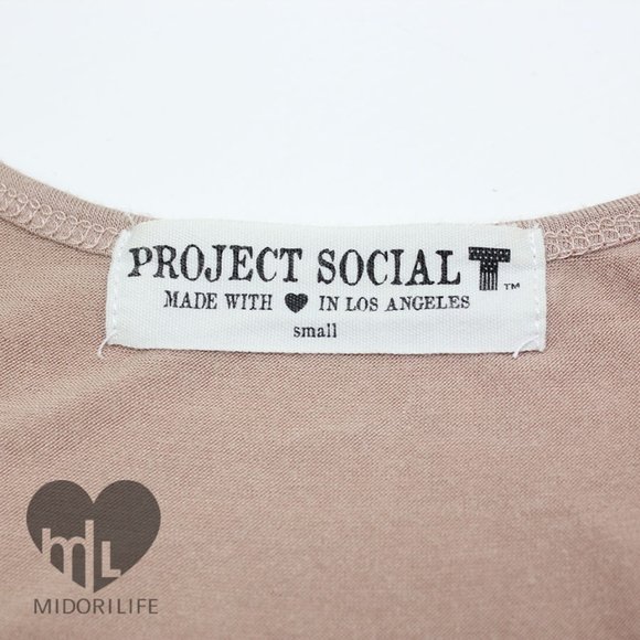 PROJECT SOCIAL T LOS ANGELES Short Sleeve Henley - Picture 5 of 7